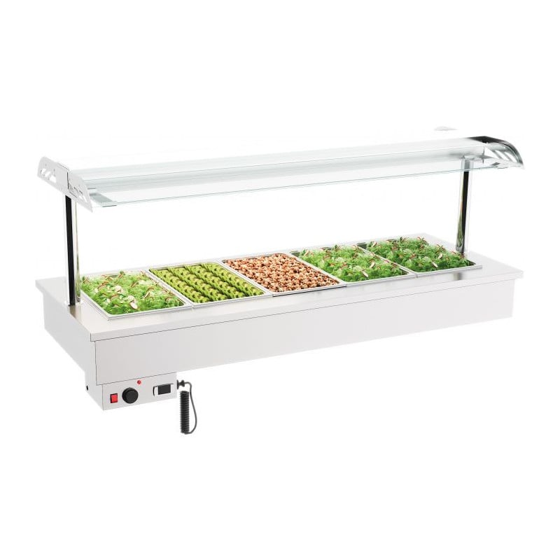 Bain-Marie Drop-In - 5 GN 1/1 - CombiSteel: Praktischer & effizienter Rechaud