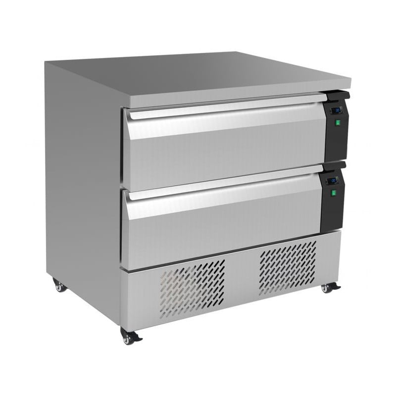 Positive/Negative Refrigerated Base - 179 L - 4 GN 1/1 in Stainless Steel