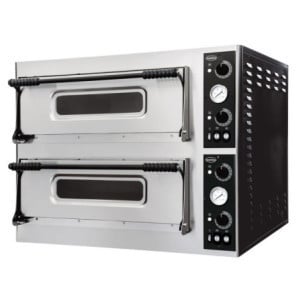 2-Chamber Pizza Oven - 2 x 6 Pizzas - 400 V - CombiSteel
