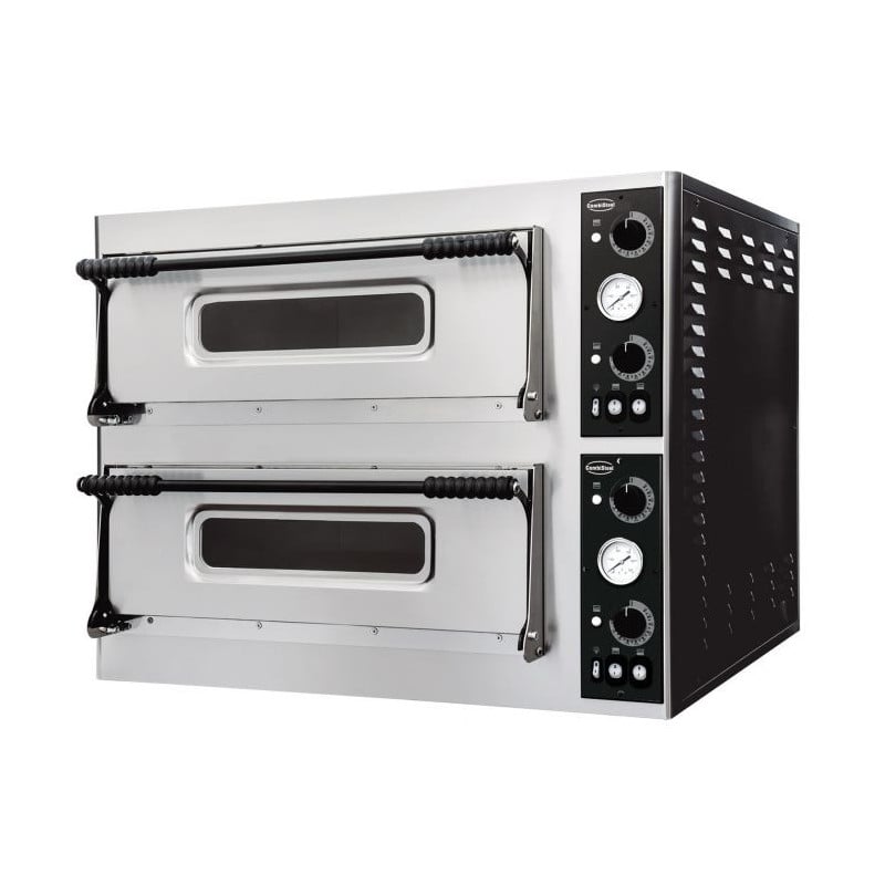 Doppelkammer-Pizzaofen - 2 x 6 Pizzen - Combisteel 400V