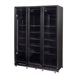 Positive Refrigerated Display Case 3 Heated Glass Doors CombiSteel - High Performance SEO