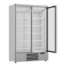 Stainless Steel 2-Door Glass Display Refrigerator 1000 L CombiSteel