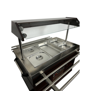 Buffet Chaud CombiSteel - Acier Inoxydable GN 1/1 & Éclairage LED