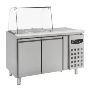 Saladette Koelkast met 2 Deuren - 2 GN 1/1 - CombiSteel