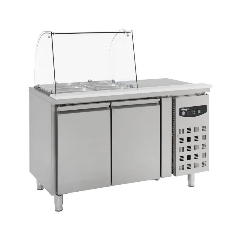 Saladette Réfrigérée 2 Portes - GN 1/1 CombiSteel en Acier Inoxydable