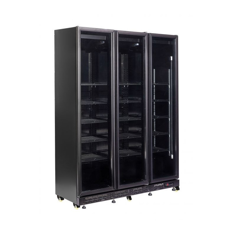 Professioneller Kühlschrank mit 3 Glastüren - CombiSteel 1200L