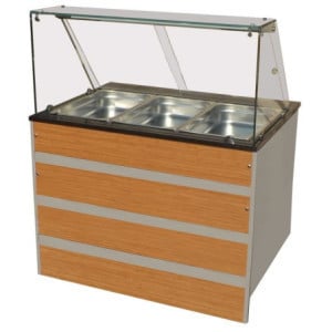 Buffet Warmhaltegerät - 3 GN 1/1 aus Edelstahl | Combisteel