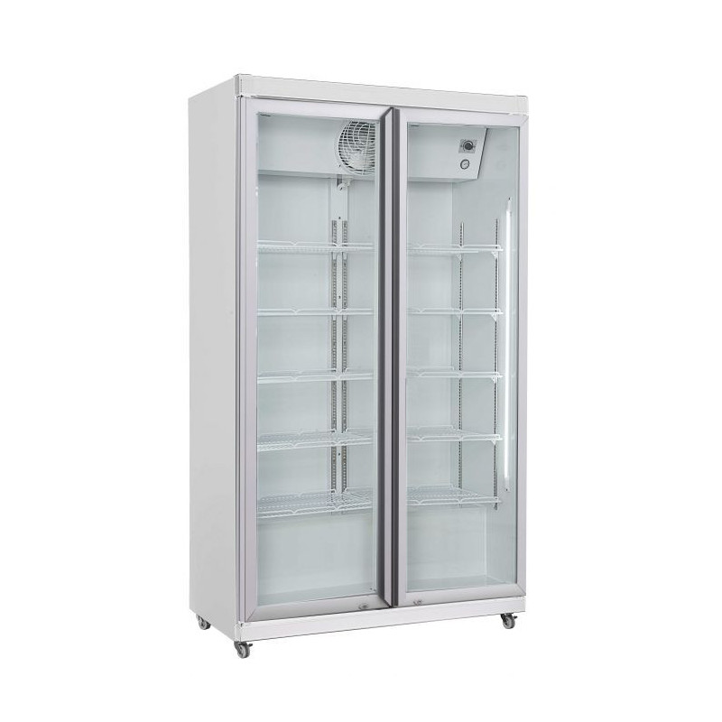 Kühlschrank mit positiver Kühlung - 2 Glastüren - 785 L CombiSteel - Praktische Lagerung