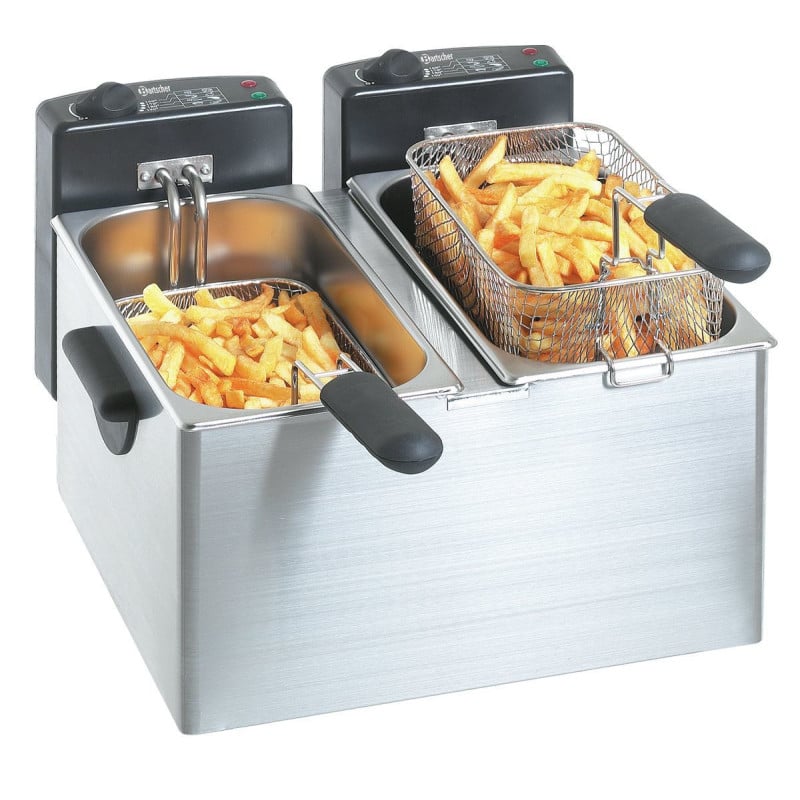 Fritteuse MINI III Bartscher - Doppelwanne 4 Liter - Leistung 4400W