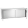 Professional stainless steel heated cabinet - 2000mm dimensions