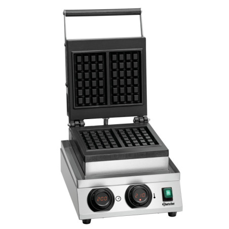 Professional waffle maker MDI 1BW-AL Bartscher | Brussels waffle and 1800W power