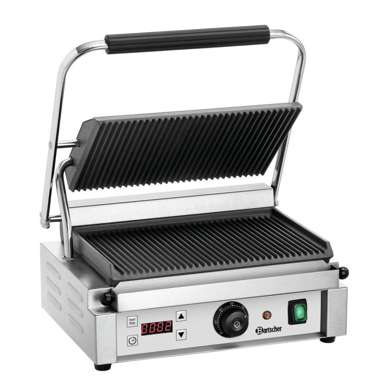 Grill contact Panini 1RDIG Bartscher - Performant et polyvalent