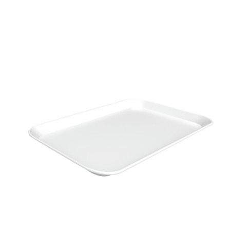 Elegant presentation dish in white melamine - Brand Bartscher