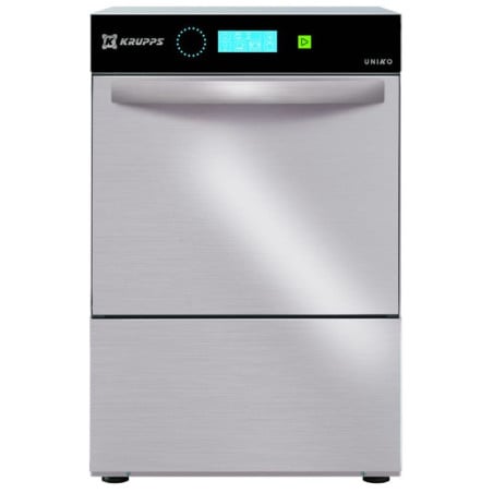 Gläserspüler 40x40 - Elitech Line mit Ablaufpumpe, Tank und geneigtem Korb