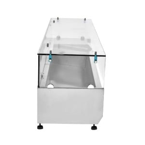 Glazen Koelwerkbank voor Salades - 8 x GN 1/3 - Dynasteel