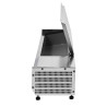 Saladette Koelvitrine om te Plaatsen Deksel Inox - 6 x GN 1/4 - Dynasteel