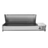 Refrigerated Saladette to Place Stainless Steel Lid - 7 x GN 1/3 - Dynasteel