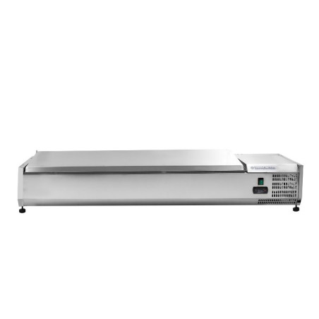 Saladette Réfrigérée à Poser Couvercle Inox - 7 x GN 1/3 - Dynasteel