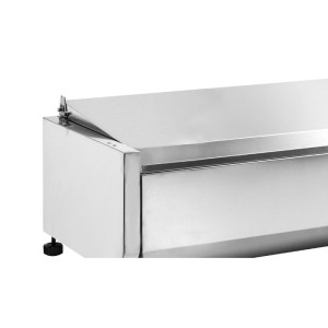 Saladette Koeling om te Plaatsen Deksel Inox - 7 x GN 1/3 - Dynasteel