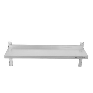 Etagère Murale en Inox sur Crémaillères - L 1000 x P 300 mm - Dynasteel