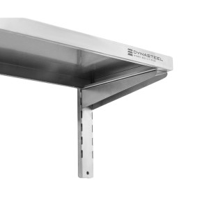 Stainless Steel Wall Shelf on Brackets - L 1200 x D 300 mm - Dynasteel