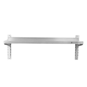 Stainless Steel Wall Shelf on Brackets - L 1200 x D 300 mm - Dynasteel