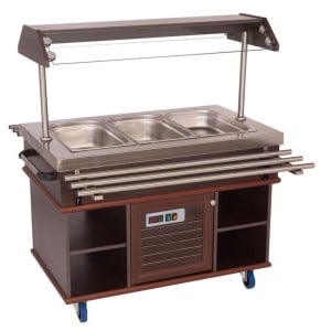 CombiSteel Hot Buffet - Stainless Steel GN 1/1 & LED Lighting