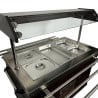 Buffet Chaud CombiSteel - Acier Inoxydable GN 1/1 & Éclairage LED