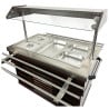 Buffet Chaud CombiSteel - Acier Inoxydable GN 1/1 & Éclairage LED