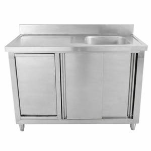 1 Bowl Sink Unit with Backsplash and Bin - 1200 x 600 mm - Dynasteel