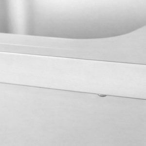 Spoelbak met Vaatwasser Doorgang, Achterwand en Plank - 1200 x 700 - Afdruiprek Links - Dynasteel