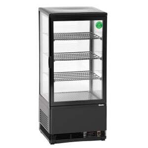 Mini Professionele Koelvitrine Bartscher - 78 L Zwart