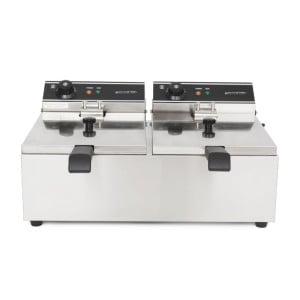 Professional fryer Dynasteel - 2 x 10 L | Capacity 20 L | Stainless steel | Power 2 x 3000 W