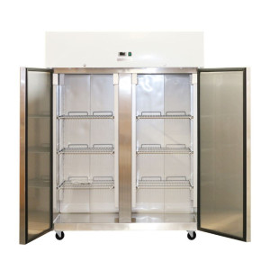 Positieve Koelkastkast 1400 L RVS GN 2/1 – 2 Deuren
