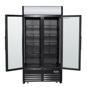 Vitrine voor Dranken 736 L 2 Glazen Deuren 2-8 °C R290