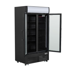 Vitrine voor Dranken 736 L 2 Glazen Deuren 2-8 °C R290