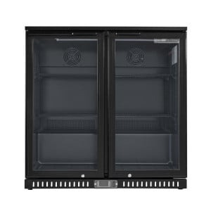 Rückkühlschrank - 2 Glastüren - 209 L - Dynasteel