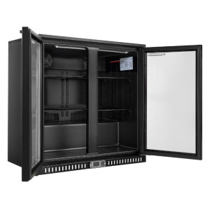 Rückkühlschrank 209 L 2 Glastüren — Belüftet