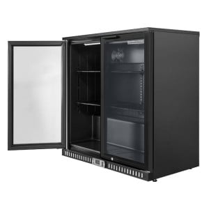 Rückkühlschrank - 2 Glastüren - 209 L - Dynasteel