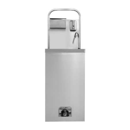 Voetbediende Handenwasser met Zeep en Papierdispenser - Dynasteel