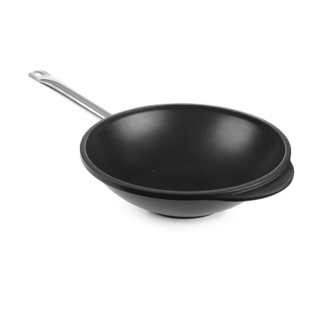 Wok van aluminium gietijzer - diameter 32 cm