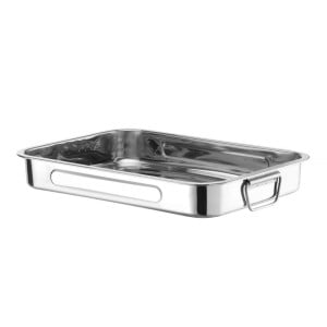 Plat à Four Inox - 43 x 31 x 6 cm - Marque HENDI - Fourniresto