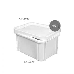 Bac Rectangulaire 15 L Blanc