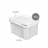 Rectangular Bin 15 L White
