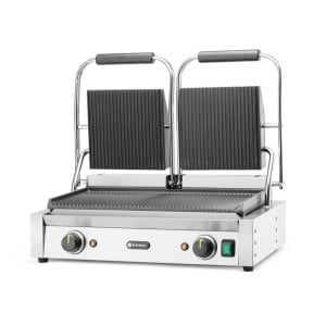 Grill de Contact - Dubbel Model - Geribbelde Platen