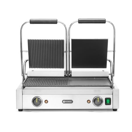 Grill de Contact Model Dubbel - Gladde en Geribbelde Platen