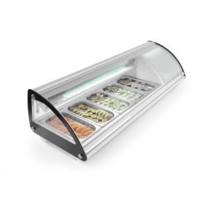 Vitrine voor sushi - 5 x GN 1/3 - 63 L