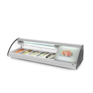 Vitrine voor sushi - 5 x GN 1/3 - 63 L