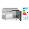 Toonbankvriezer met twee deuren Kitchen Line 220L - Merk HENDI - Fourniresto