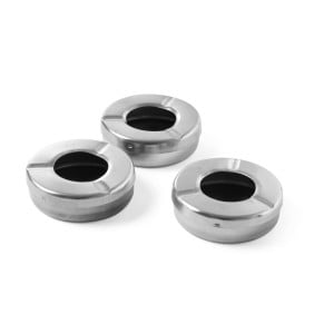 Asbak met Deksel 90 mm Diameter - Set van 3